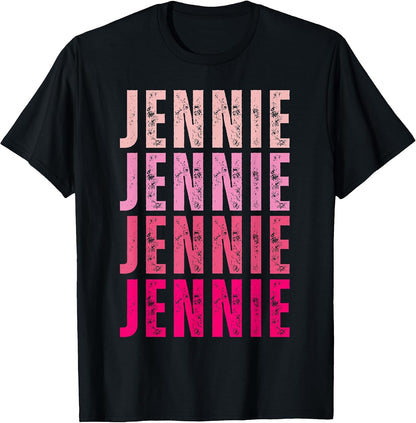 Vintage Jennie Personalized Name I Love Jennie T-Shirt