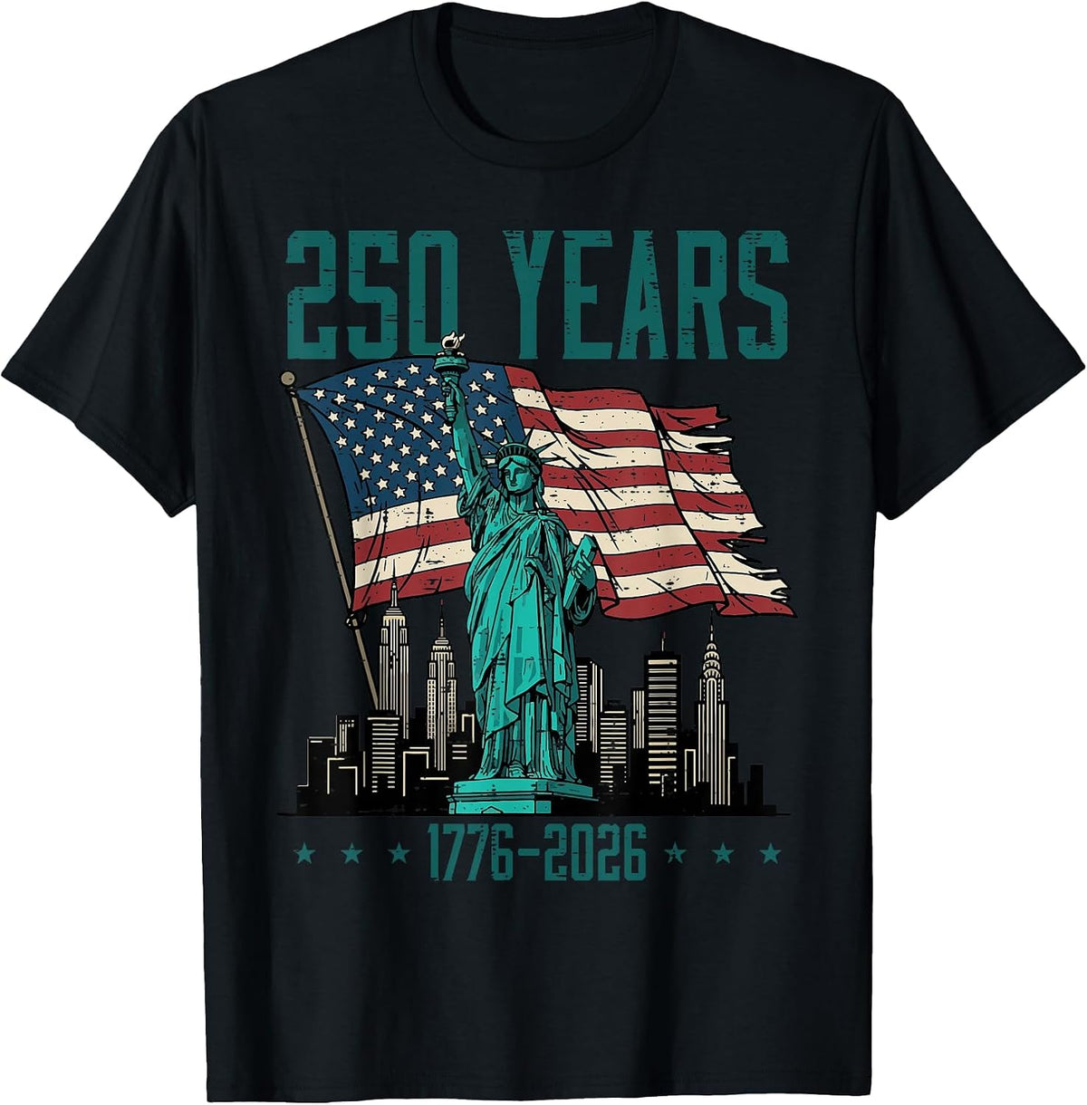 250 Years Statue of Liberty 250th Anniversary Women Men Kids T-Shirt