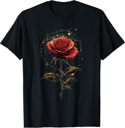 Red Rose Flower Botanist Garden Flower Red Rose T-Shirt