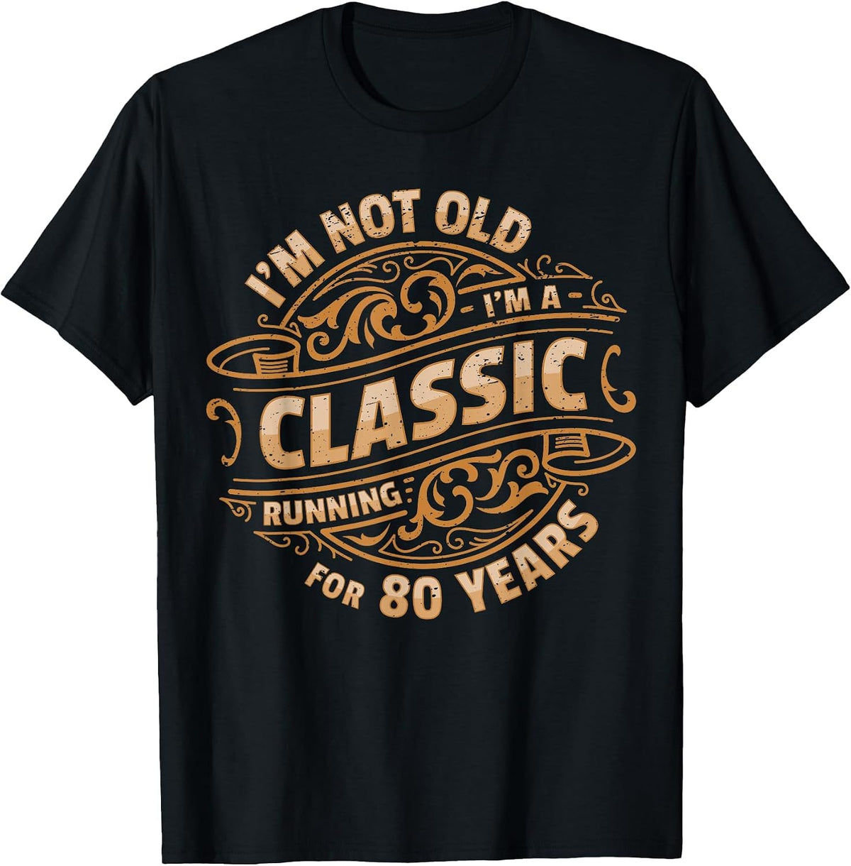 Classic 80 Year Old Man I Vintage 80th Birthday T-Shirt