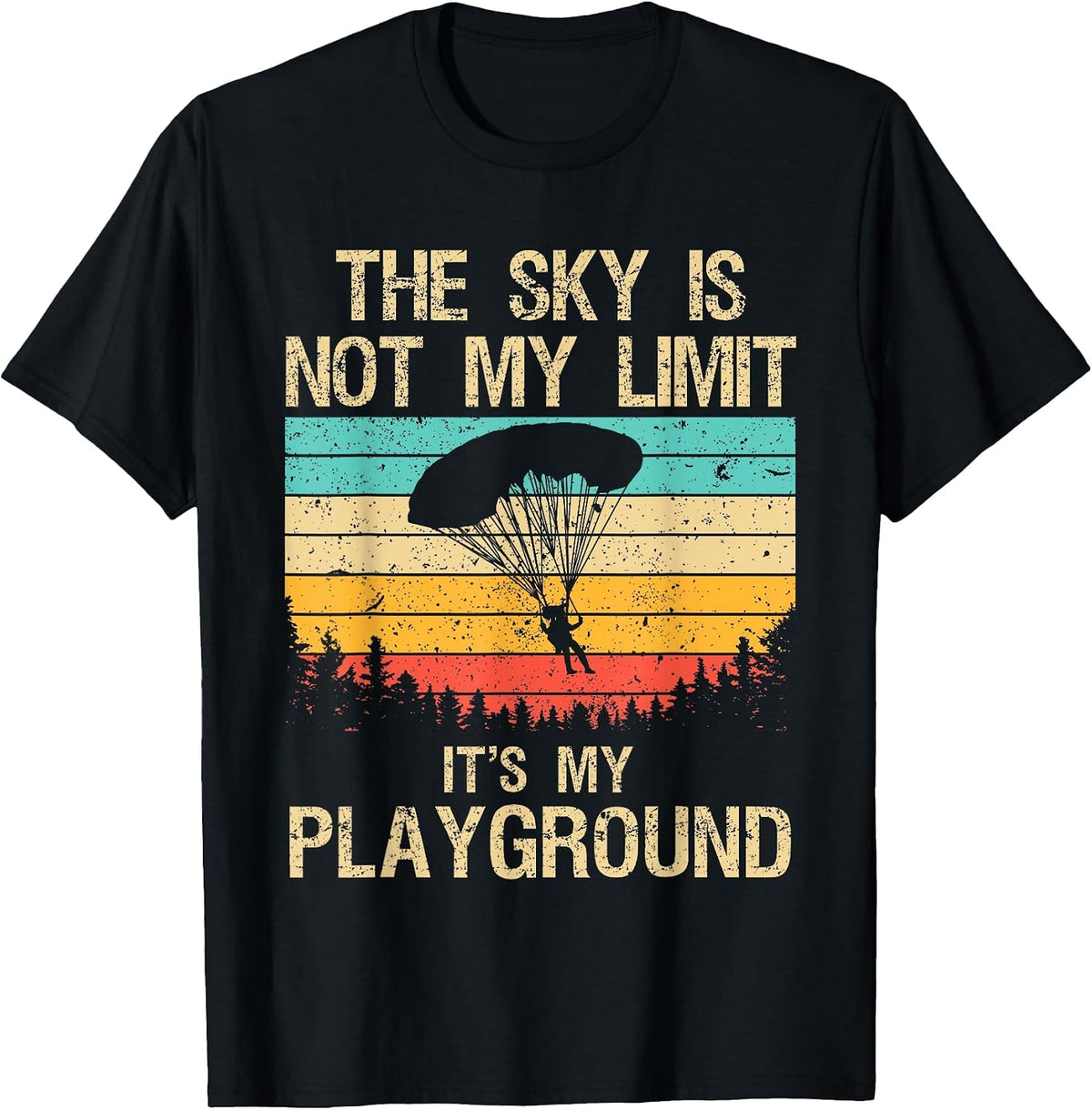 Cool Skydiving Art for Men Women Skydive Parachute Skydiver T-Shirt