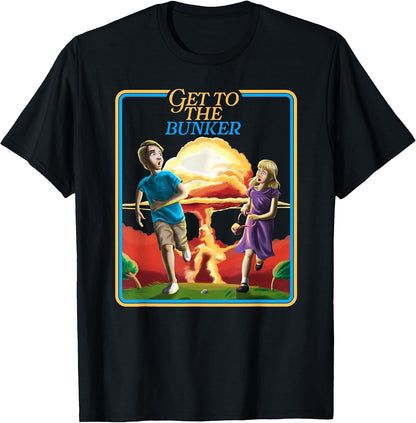 Get to The Bunker - Mushroom Cloud Shirt - Radioactive T-Shirt