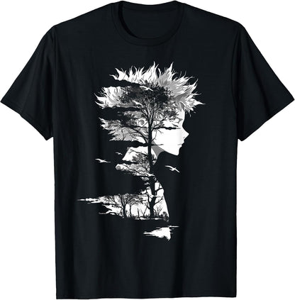 Anime Manga Motif Illustration Anime T-Shirt