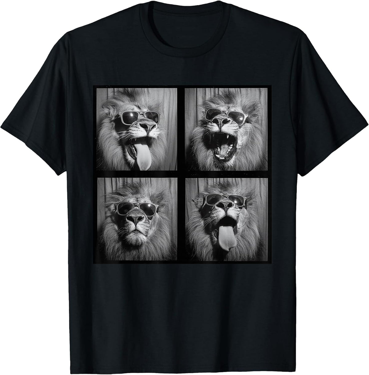 Funny Lion Sunglasses T-Shirt