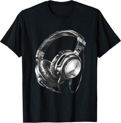 Headphones Music DJ Music Headphones House Headphone Lover T-Shirt