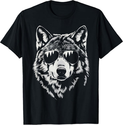 Wolf with Sunglasses T-Shirt