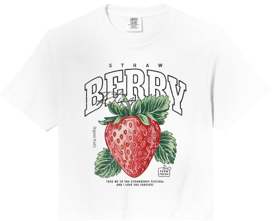 Fruit Aesthetic Clothes Retro Vintage Streetwear Women Men Comfort Colors Crop Top