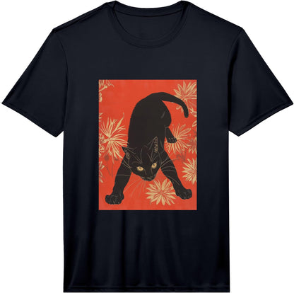 Cat Japanese Tattoo Art T-Shirt - Unique Graphic Tee Performance T-Shirt