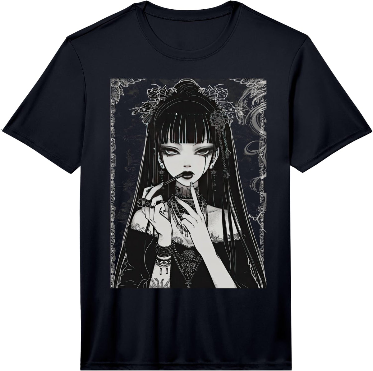 Waifu Anime Horror Girl Aesthetic Performance T-Shirt