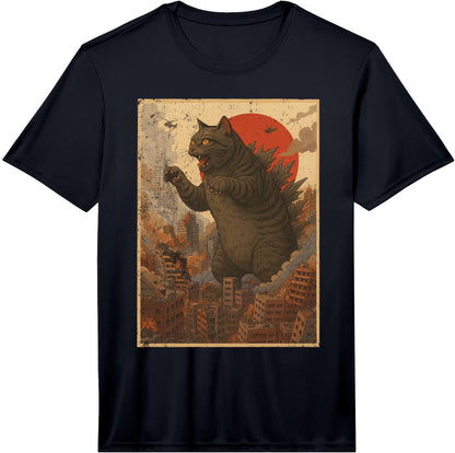 Funny Catzilla Cat Performance T-Shirt