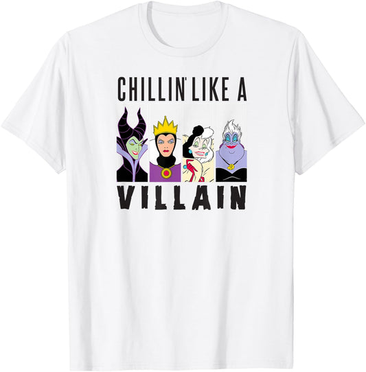 Disney: Villain Gang: Ursula,Evil Queen,Cruella,Maleficent T-Shirt