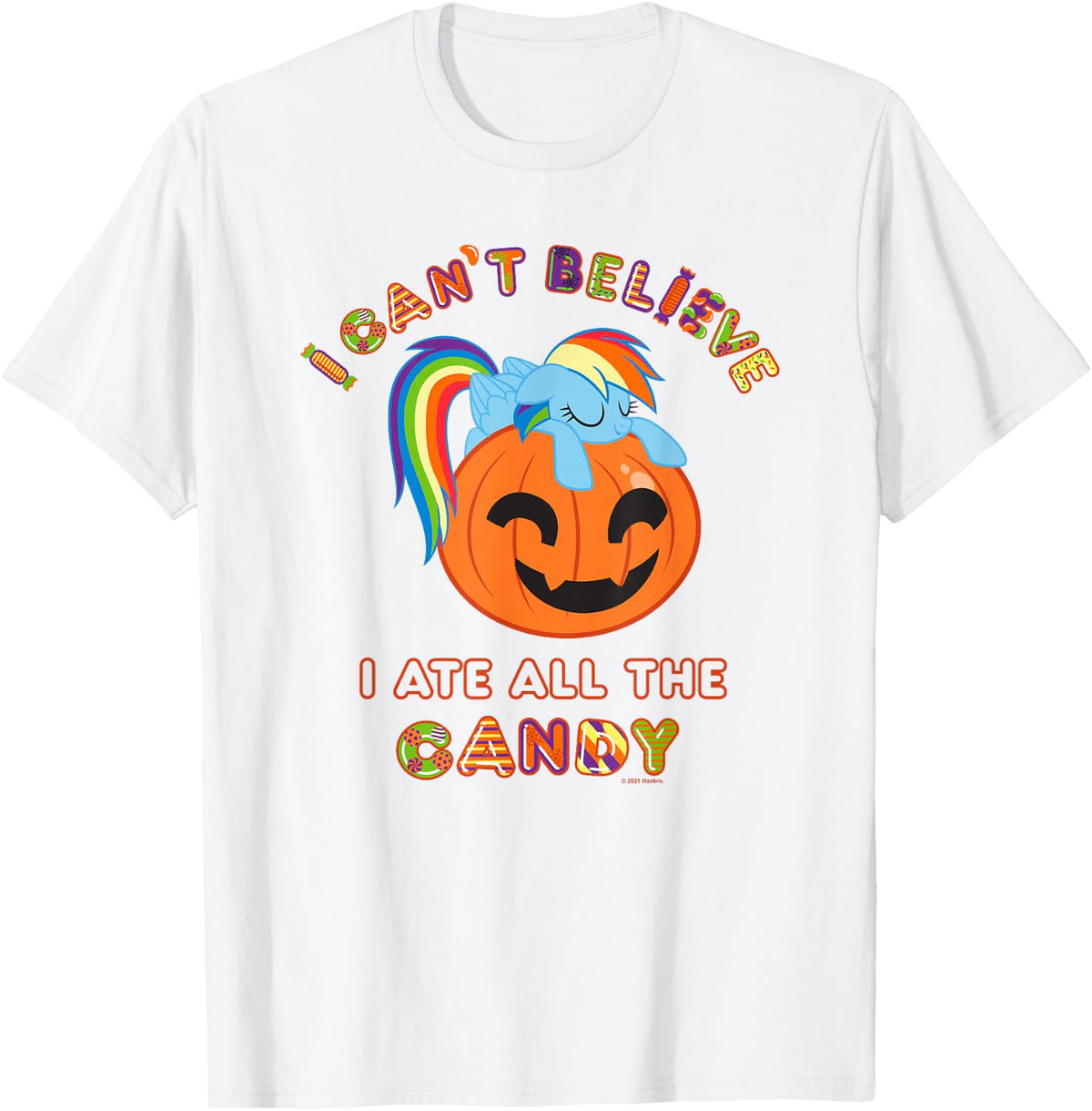 My Little Pony Halloween Rainbow Dash Ate All The Candy T-Shirt