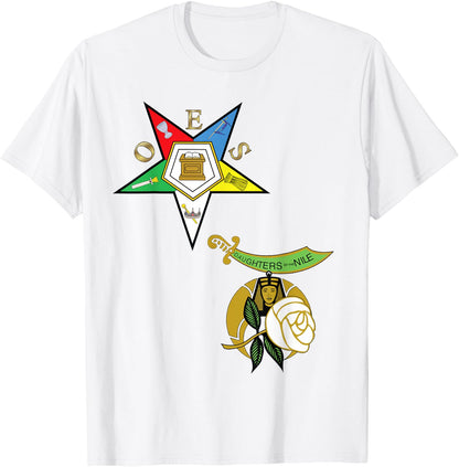 OES Daughters of the Nile Split T Shirt Eastern Star Tee T-Shirt