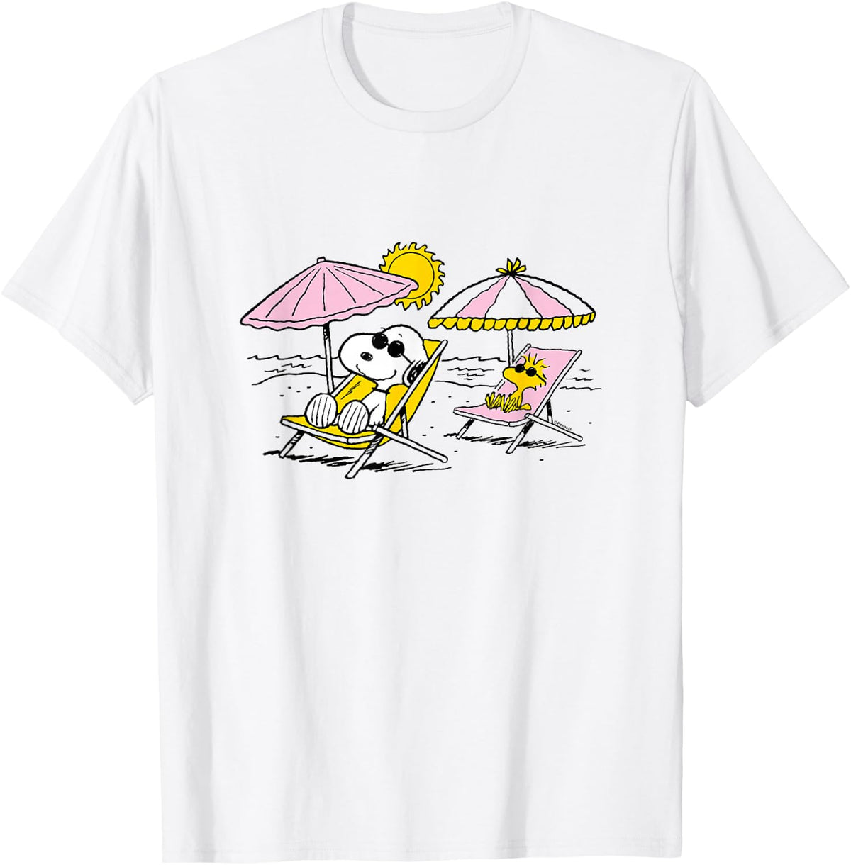 Peanuts - Snoopy & Woodstock Beach T-Shirt
