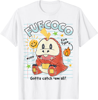 Pokémon - Fuecoco Gotta Catch 'Em All Fire Type #0909 T-Shirt