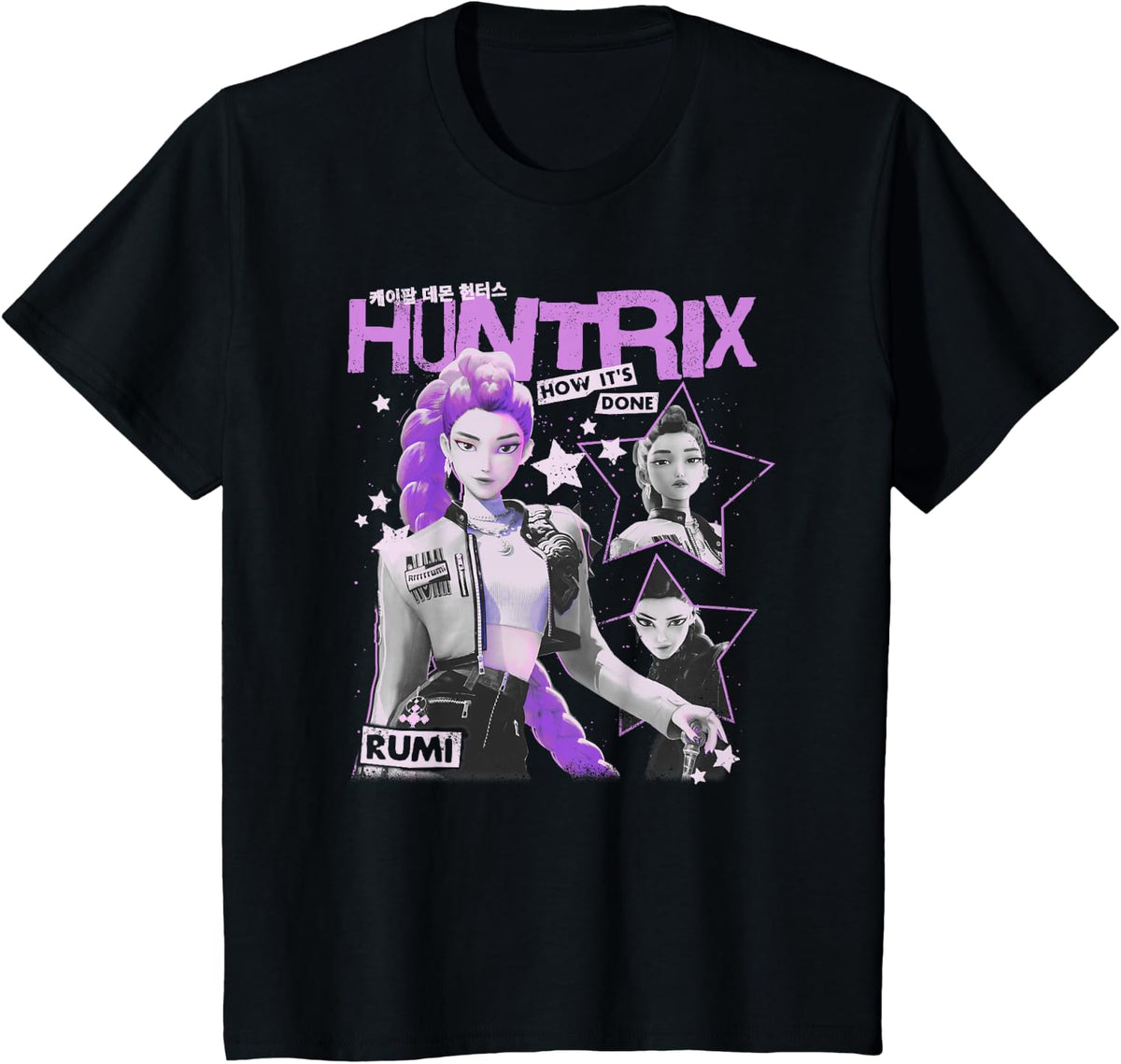 Kpop Demon Hunters Rumi Vintage Y2K Style Poster T-Shirt