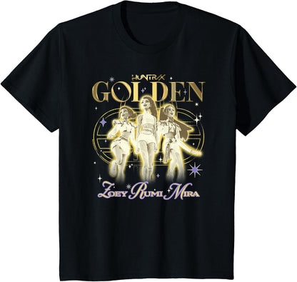 Kpop Demon Hunters Huntrix Golden Zoey Rumi Mira T-Shirt