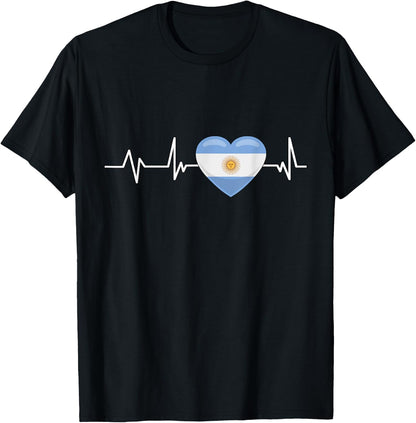 Argentina Heartbeat Travel Lover Gift Argentina T-Shirt