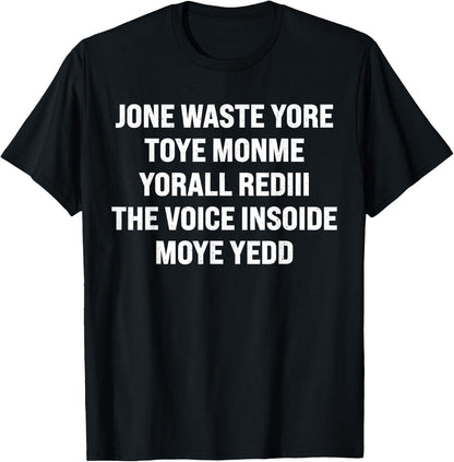 Don't Waste Your Time on Me Pop Punk Rock Band Funny Lyrics T-Shirt
