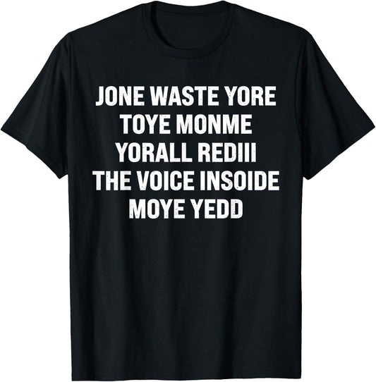 Don't Waste Your Time on Me Pop Punk Rock Band Funny Lyrics T-Shirt
