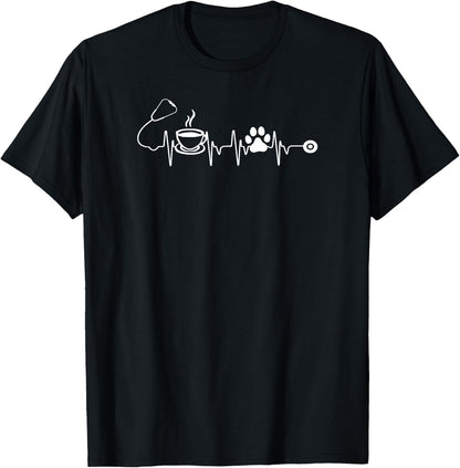 Nurse Coffee Dog T Shirt Cute Nurse T-Shirt