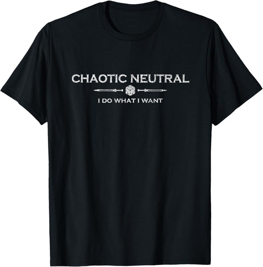 D20 Roleplay Alignments - Chaotic Neutral T-Shirt