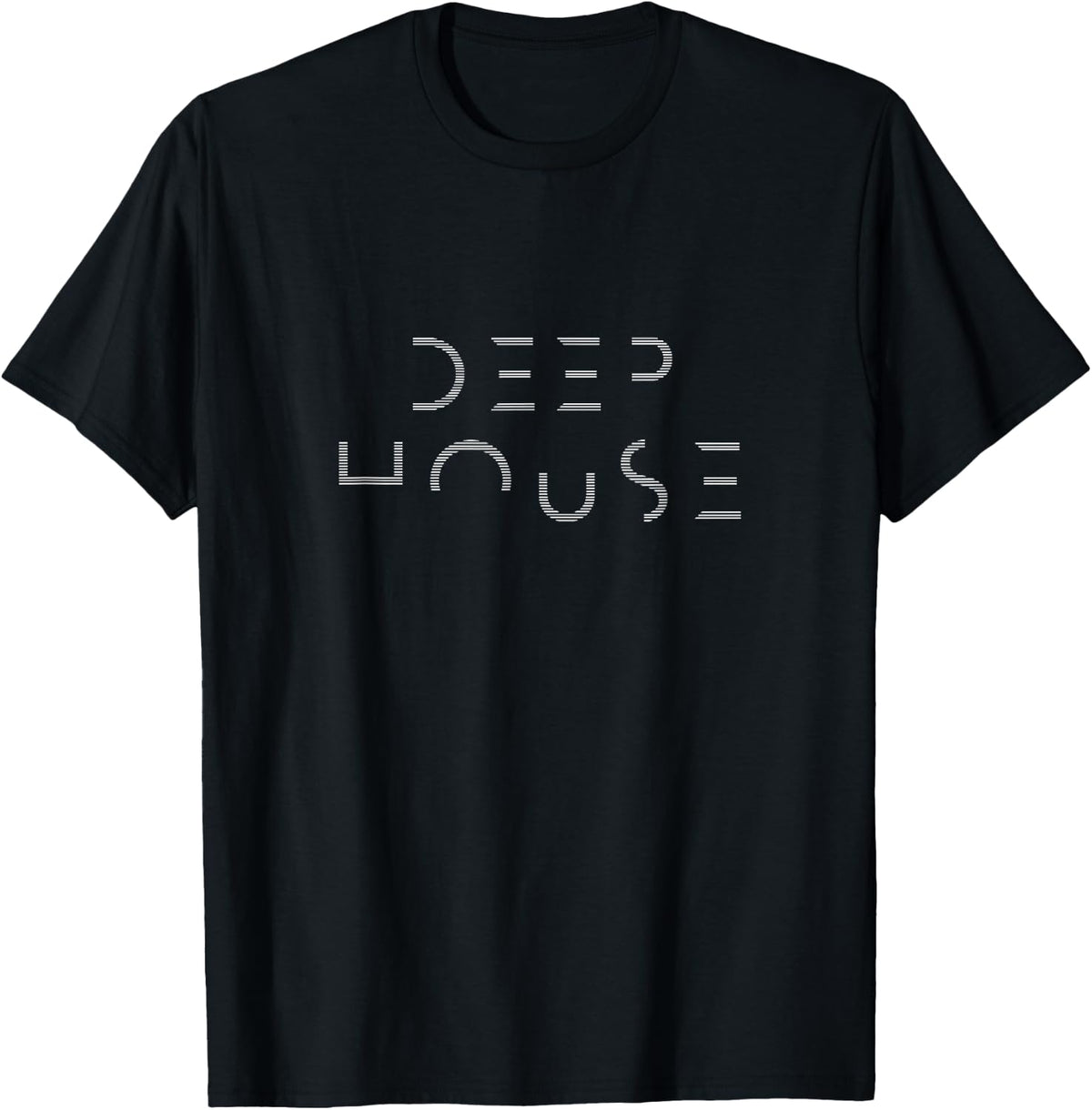 Deep House Music Art Minimalist Design for DJ, Raver EDM T-Shirt