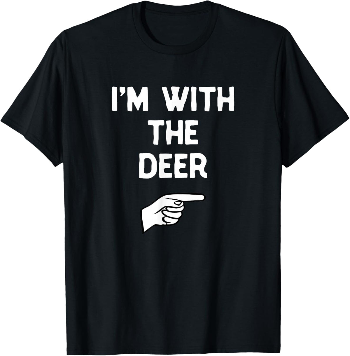 I’m With Deer Funny Halloween Matching Costume T-Shirt