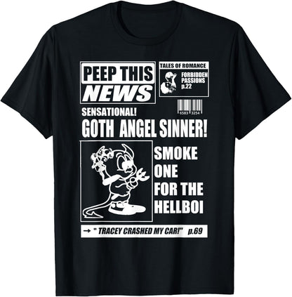 Emo PEEP News - Lil Goth Boi - Rap Hip Hop T-Shirt