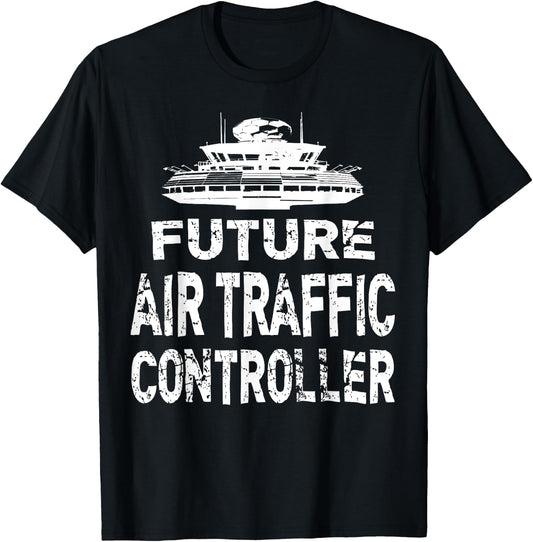 Future Air Traffic Controller T Shirt Flight Control Tower