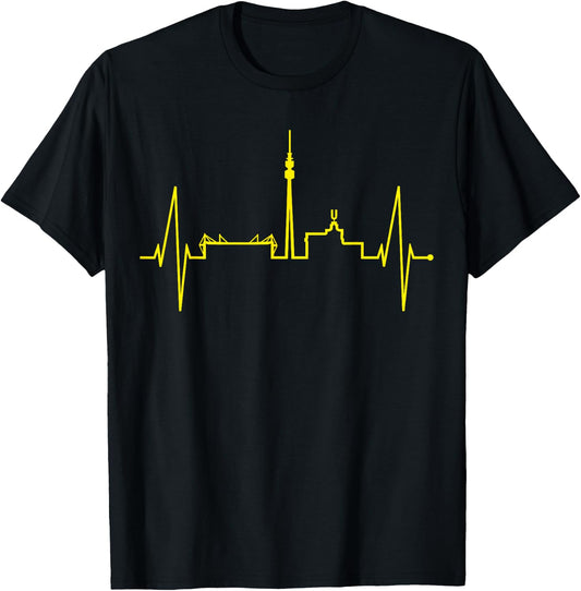 Dortmund Skyline Heartbeat Ruhrpott Germany I Love Dortmund T-Shirt