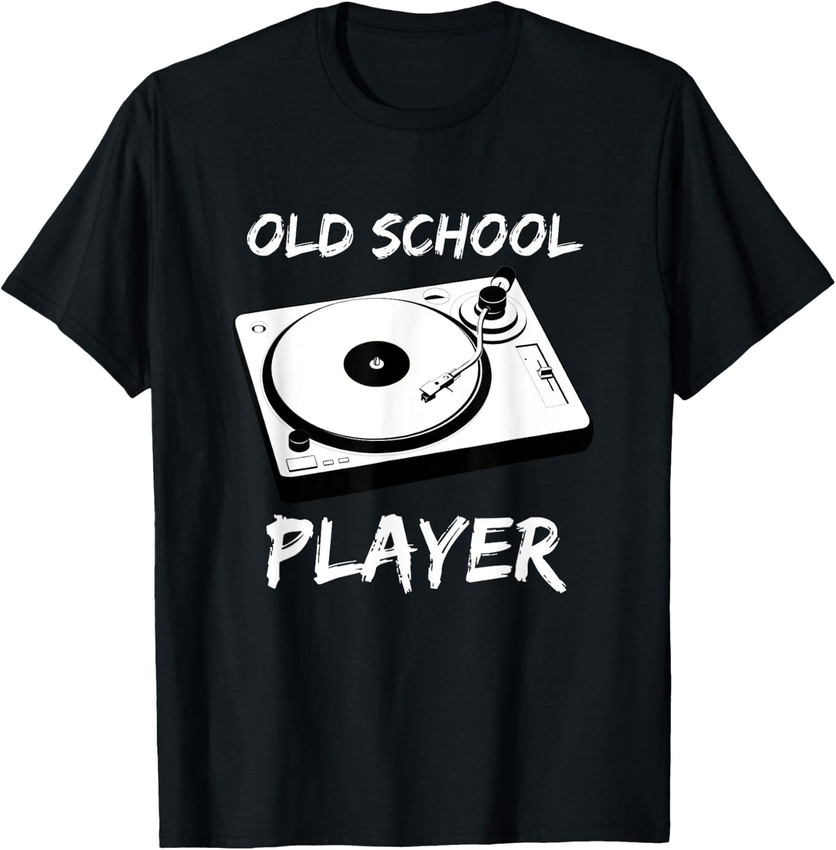 Old School Record Player Distressed Music Funny T Shirt