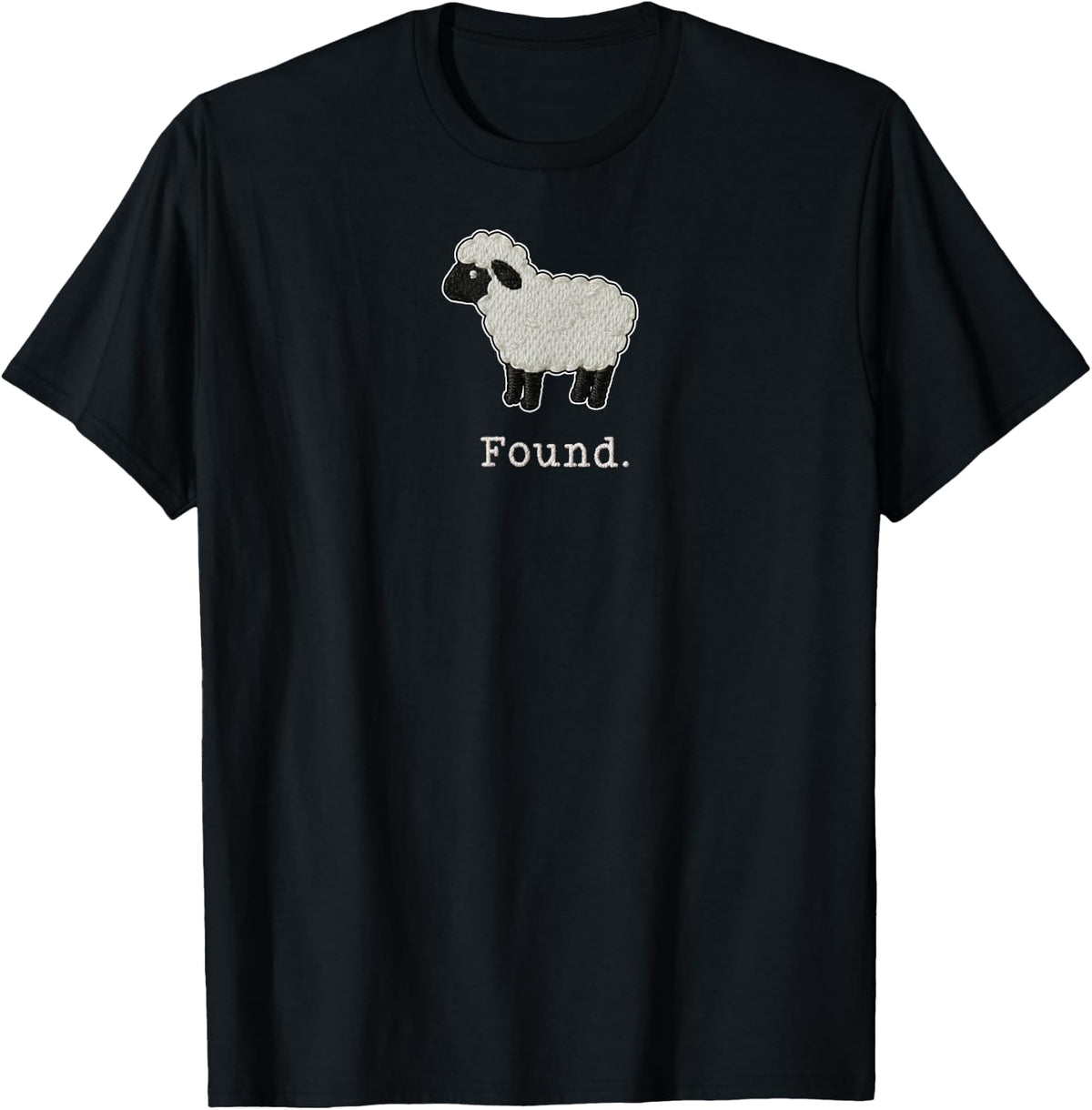 Found Minimalist Sheep Christian Psalm 23 Lamb Christian T-Shirt
