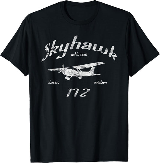 172 Skyhawk Airplane Classic Vintage Aviation Private Pilot T-Shirt