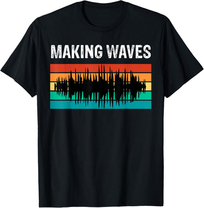 Making Sound Waves Beats Beat Makers Music Producer T-Shirt