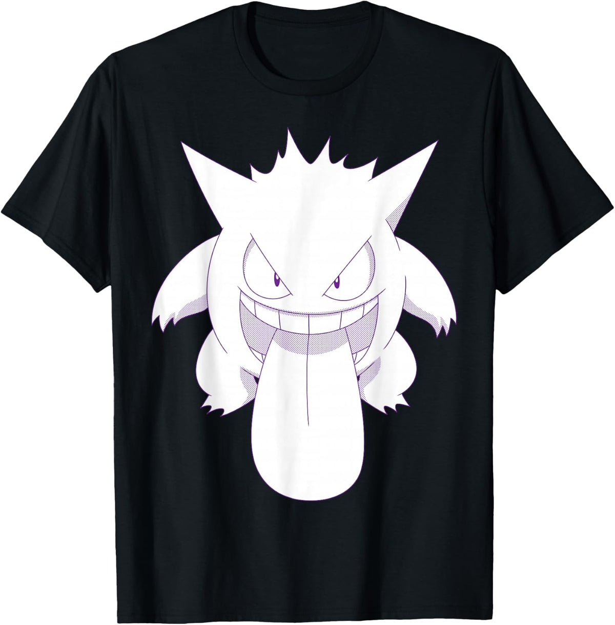 Mischievous Gengar Grin Retro Style T-Shirt