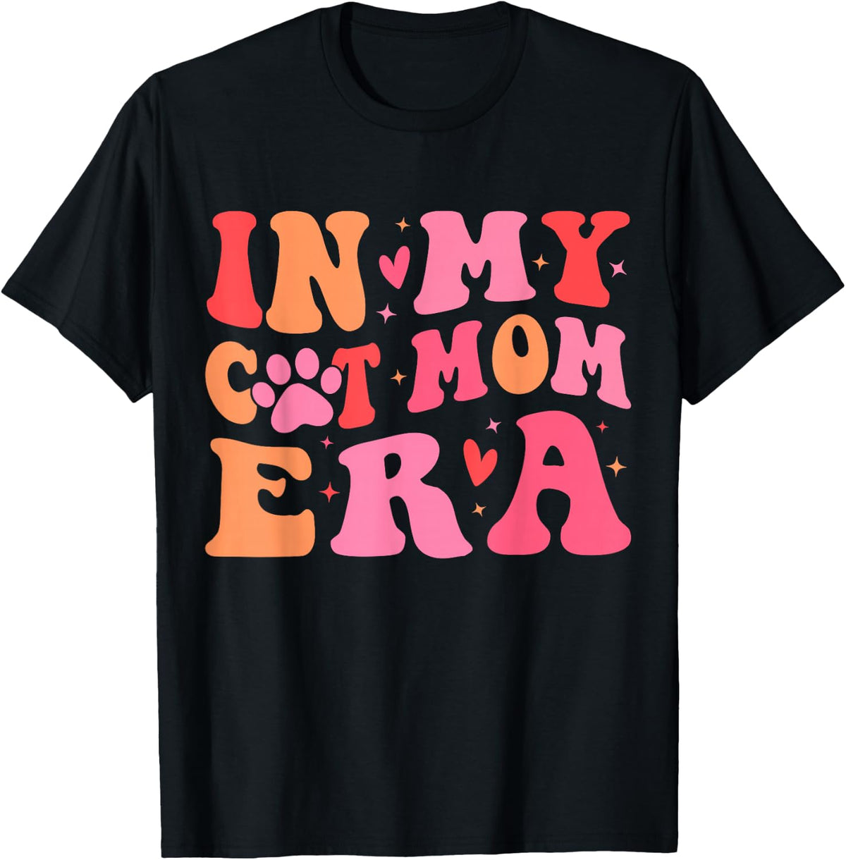 in My Cat Mom Era Cute Cat Mom T-Shirt