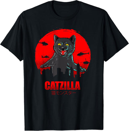 Catzilla Angry Cat Kitten Baby Monster T-Shirt