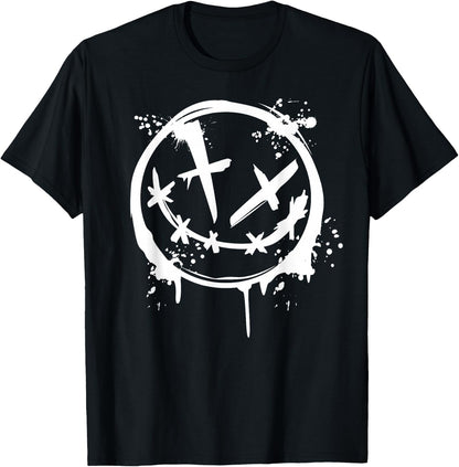 Evil Smile Face Splitter Silhouette Party T-Shirt