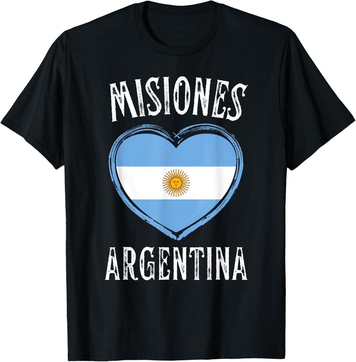 Argentina Flag Heart Misiones City T-Shirt