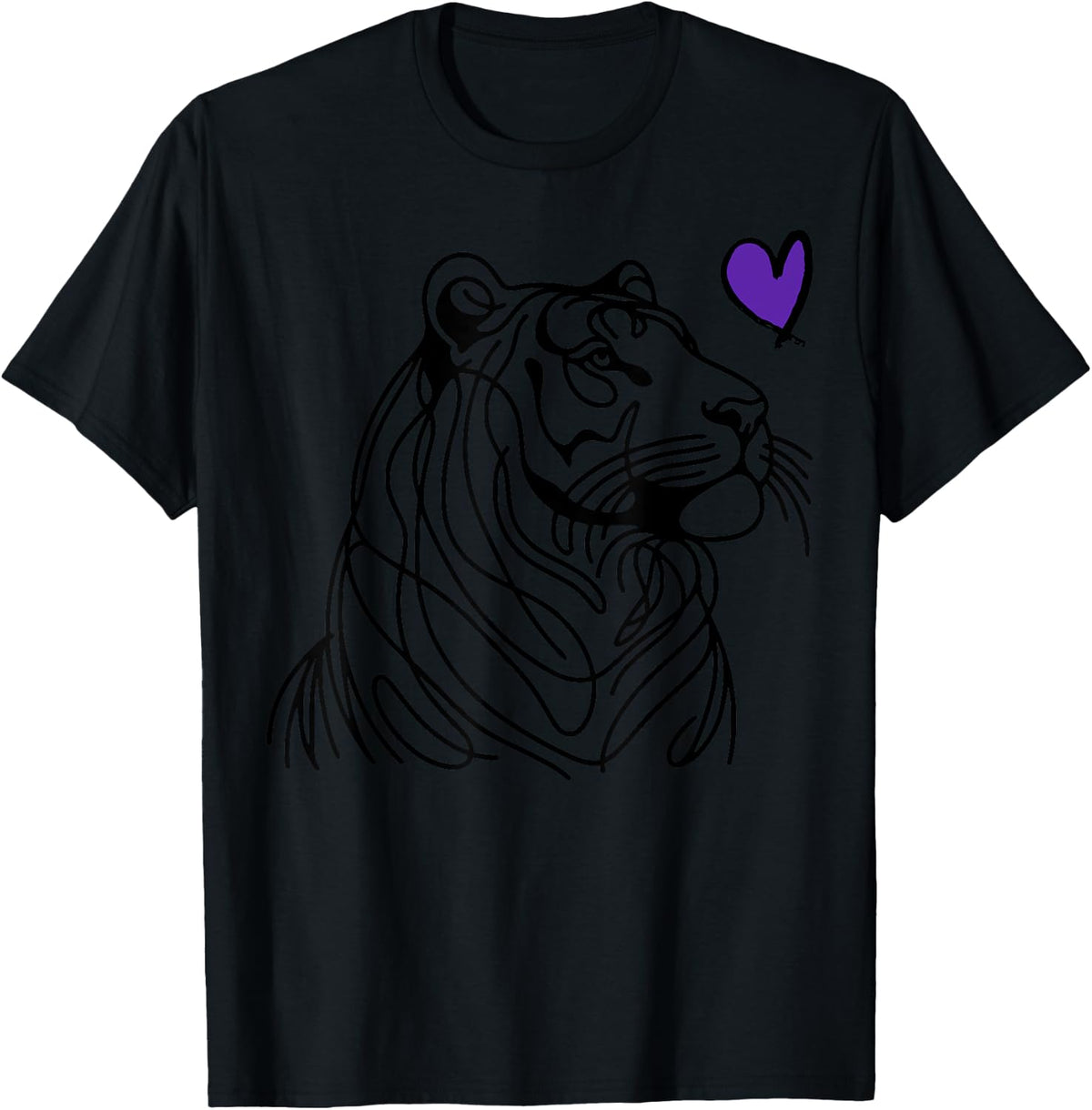 Tigers School Mascot Purple And Gold Tigers T-Shirt
