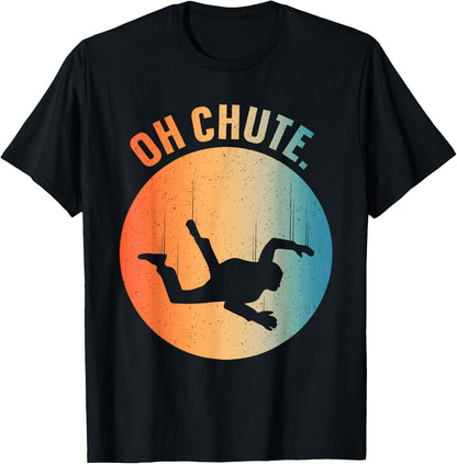Skydiving Art for Men Women Parachute Skydiver Paragliding T-Shirt