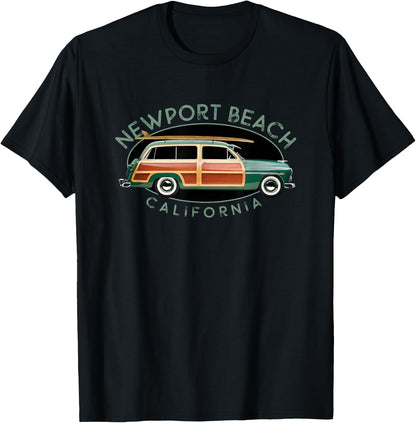 Newport Beach California Vintage Surfing T-Shirt