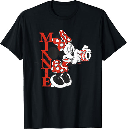 Disney Minnie Mouse with Camera Polka Dot Day Vintage T-Shirt