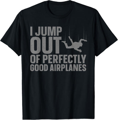 Skydiving Art for Men Women Parachuting Skydiver Sky Diving T-Shirt