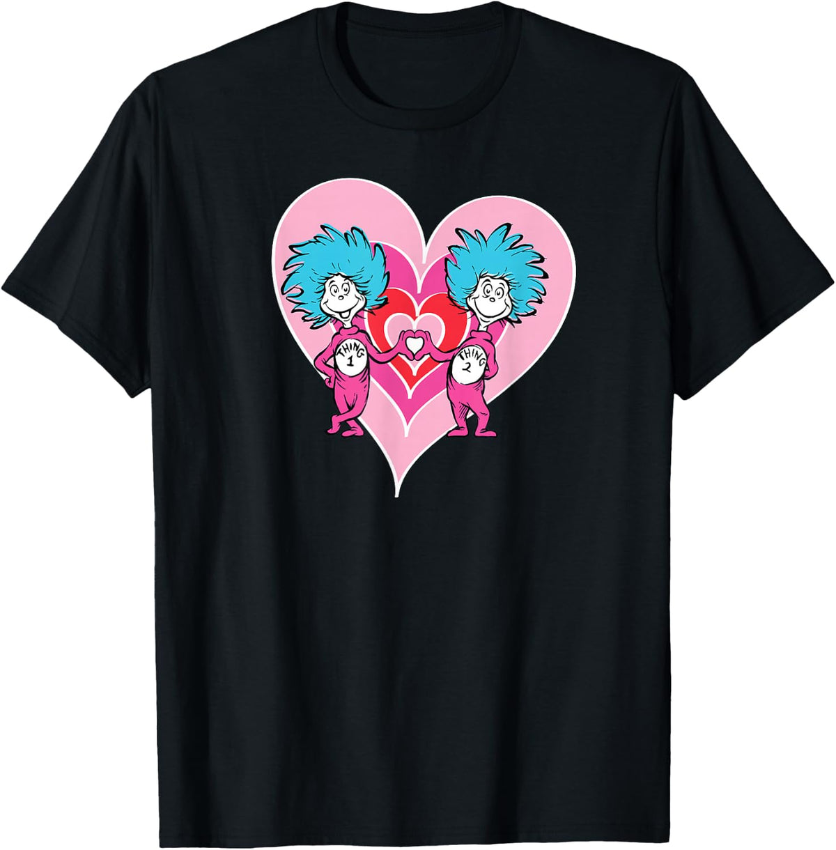 Dr. Seuss Thing 1 Thing 2 Love T-Shirt