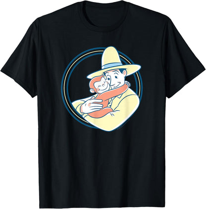 Curious George The Man with The Yellow Hat Hug T-Shirt