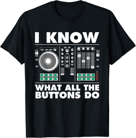Funny DJ Art Men Women Music Producer Disc Jockey Lover DJ T-Shirt