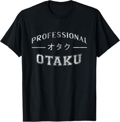 Funny Anime Manga Professional Otaku T-Shirt
