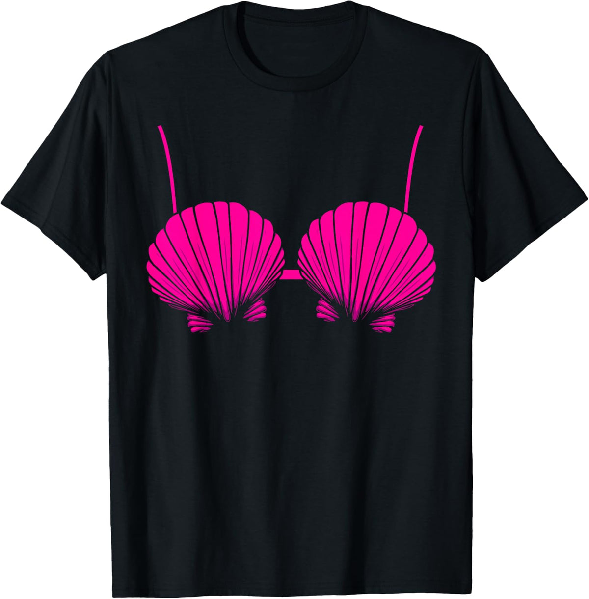 Seashell Mermaid Bra Brassiere Bikini Clam Shell T-Shirt